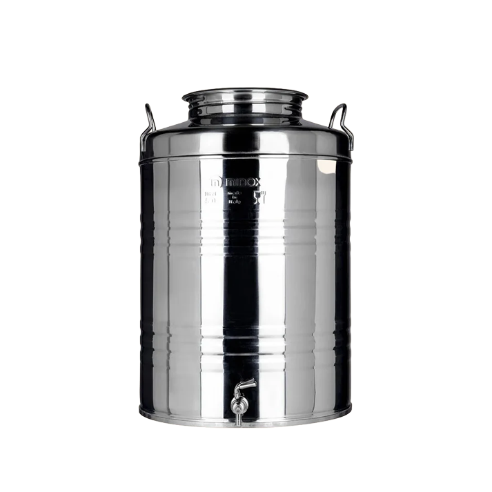 MINOX 15l-20L-30L CUBA DE ARMAZENAMENTO com pegas - INOX - Image 1